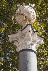 Pillar in Place Hotel de Ville, Aix-en-Provence, France