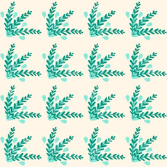 Vector abstract floral seamless pattern