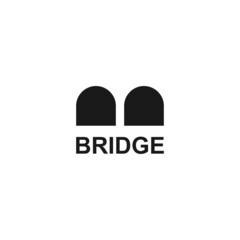 bridge logo, simple, elegant, abstract