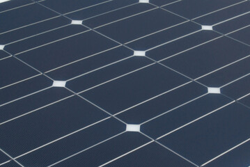 The surface of a flexible polycrystalline solar panel