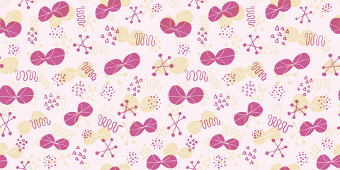 Butterfly illustration background. Seamless pattern. Vector. 蝶のイラストパターン