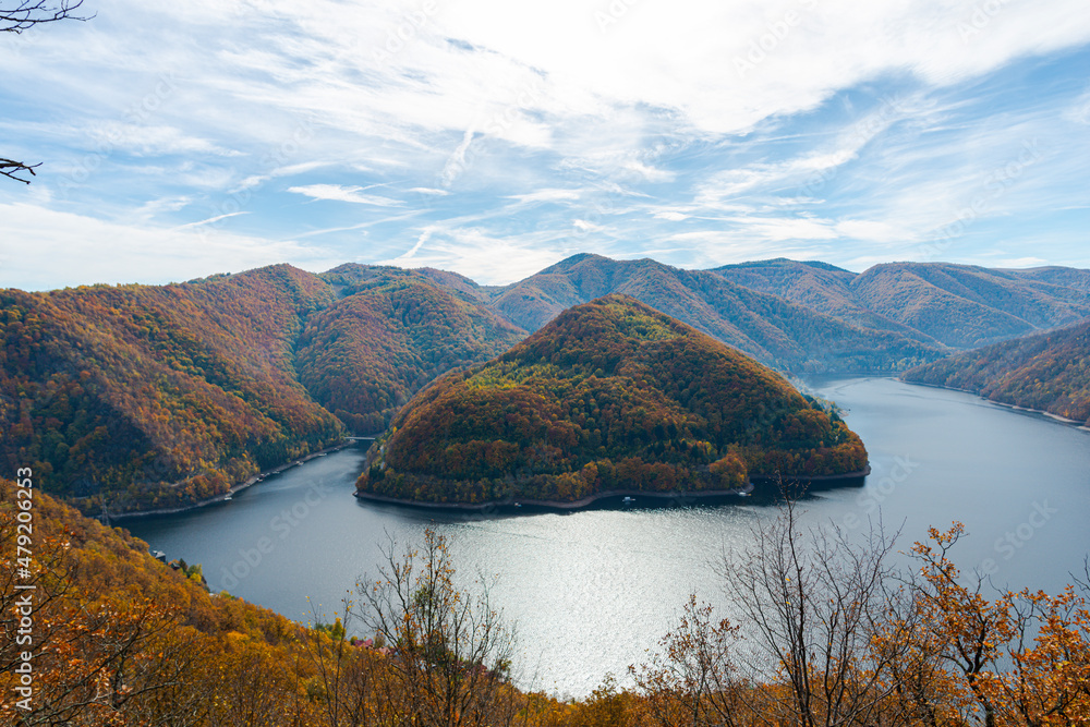 Poster Amazing landscape in fall season