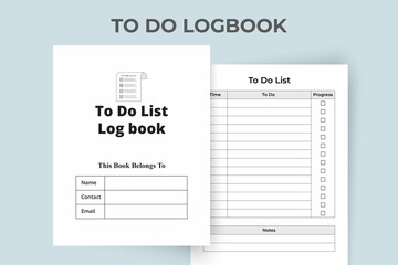 Fototapeta na wymiar Task planner notebook. Tasklist line art vector. To do task log book. KDP interior to do list logbook. To do list logbook KDP interior. To do list logbook and Task tracker.