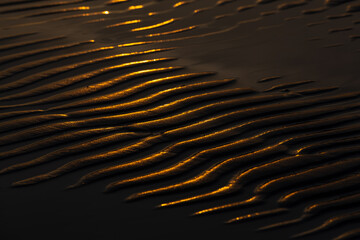 beach sand in sunset light