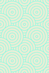 Seamless pattern with circle elements. Geometric grid with abstract  round shapes. 