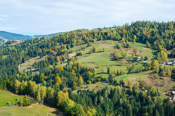 Autumn landscape in the Apuseni Mountains, Romania