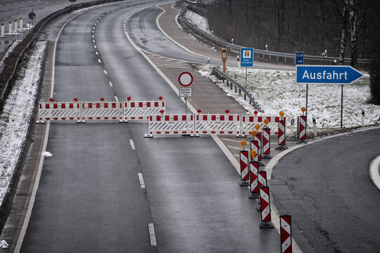 Sperrung der Autobahn A45 (Rahmedebr&uuml;cke zwischen Hagen und L&uuml;denscheid)