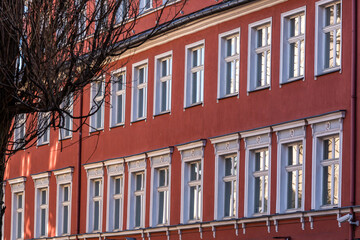 Riga street on a sunny day