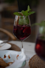 A glass of Sangria 