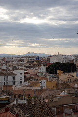 View of the roofs of Valencia, Spain