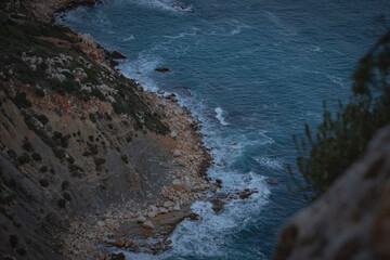 Obraz premium Coast of the sea, in Calp, Alicante, Spain