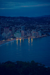 The coast of Calp viewed from the Penal de Ifach in Alicante, Spain