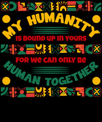 Naklejka premium T-Shirt Design for Black History Month