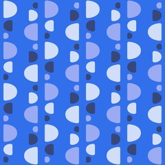 Rounded abstract seamless pattern - accent for any surfaces.