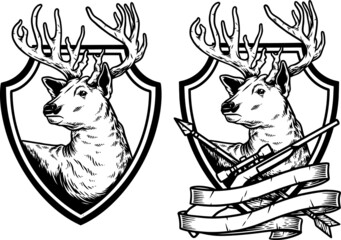 deer logo shield