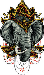 elephant mandala
