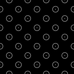 Circles pattern. Circular figures seamless ornament. Rings backdrop. Circle shapes background. Ring forms motif. Geometric wallpaper. Digital paper, textile print, web design, abstract image. Vector