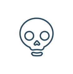 Skull crossbone vector pirate icon logo Halloween ghost graphic symbol illustration