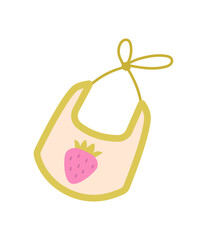 Bib with strawberies