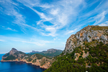 Fototapeta na wymiar Landscape at the sea in Mallorca, Spain