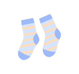 Blue striped socks