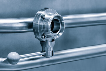 Pipelines from stainless steel, a system for pumping liquids or milk for the food industry....
