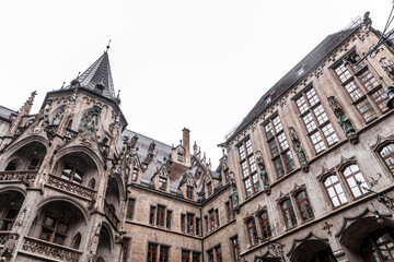 Obraz premium The New Town Hall - Glockenspiel in Munich, Germany