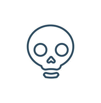 Skull crossbone vector pirate icon logo Halloween ghost graphic symbol illustration