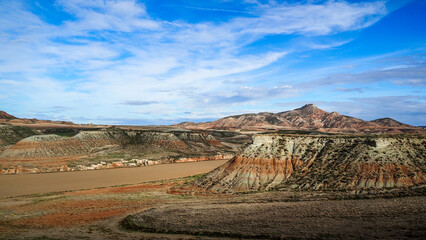 The Bardenas Reales is a semi-desert natural region, or badlands, of some 42,000 hectares in...