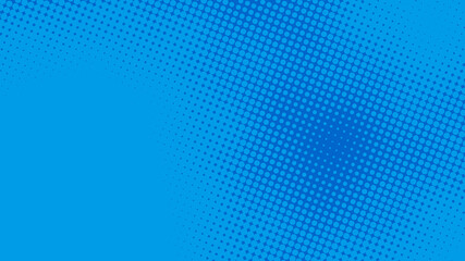 Blue pop art background in retro comics book style