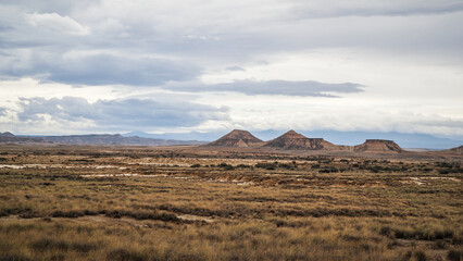 The Bardenas Reales is a semi-desert natural region, or badlands, of some 42,000 hectares in southeast Navarre.