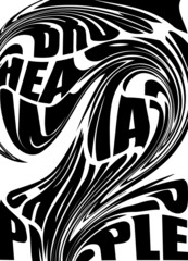 Modern abstract background or card template in modern and bright colors, in popular art style