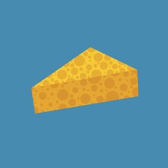 blue cheese on a white background