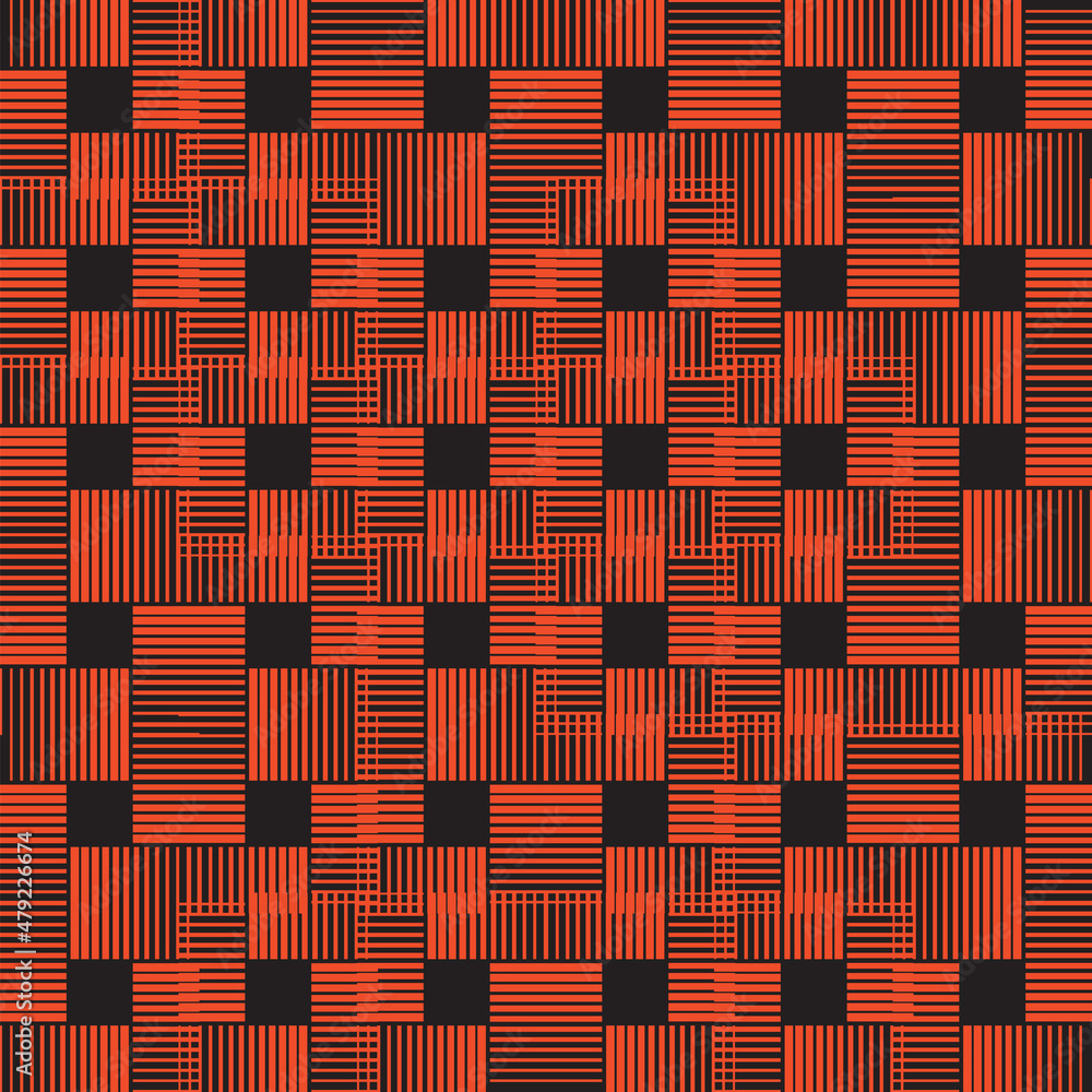 Poster seamless abstract vector pattern design made with repetitive geometric shapes