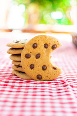 cookies candy  sweet food snack sugar gourmet cookies nutella chocolate  milk cream  chocolate  milk cream background for instagram