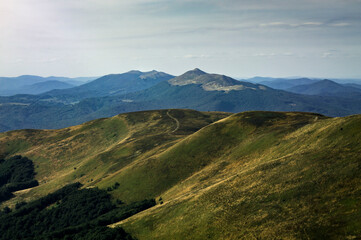 Low mountain landscape.