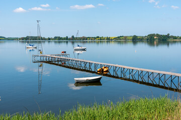 Bootssteg an der Schlei, Schleswig-Holstein