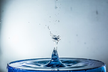 splash glass and water photography