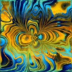 Abstract floral art background