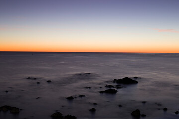 Fototapeta na wymiar Beautiful sunset at the Pacific Ocean 2