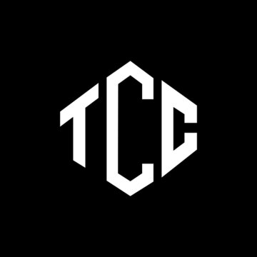 TCC letter logo design with polygon shape. TCC polygon and cube shape logo design. TCC hexagon vector logo template white and black colors. TCC monogram, business and real estate logo.