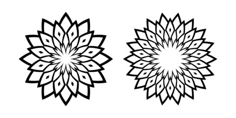 Abstract decorative geometric circle patterns.
