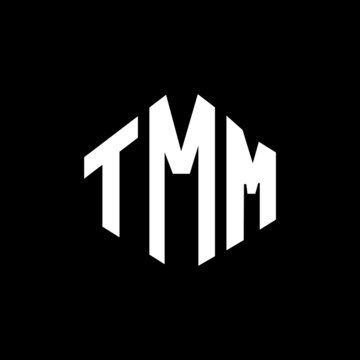 TMM letter logo design with polygon shape. TMM polygon and cube shape logo design. TMM hexagon vector logo template white and black colors. TMM monogram, business and real estate logo.