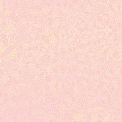 Fototapeta premium Subtle peach floral imprint seamless background