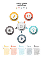 Fototapeta premium Infografica -1