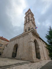 Fototapeta na wymiar Trogir Cathedral - Katedrala Svetog Louvre in Trogir, Croatia