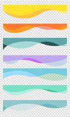 Wavy Element Pack for Brochure Banner Flyer. 