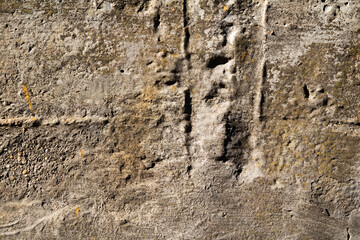 Cracked and abstract grunge texture. Aged material surface backdrop. Weathered effect pattern. Old and dirty background.