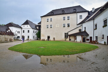 Fototapeta na wymiar Historical town castle architecture Nove Hrady