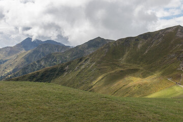 mountains next to saalbach hinterglemm